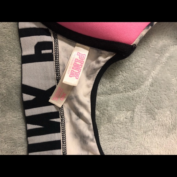 Pink VS Bra  36D t-back clips in front - Picture 3 of 3